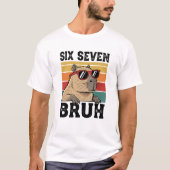 67 Six Seven Bruh Capybara Tシャツ (正面)