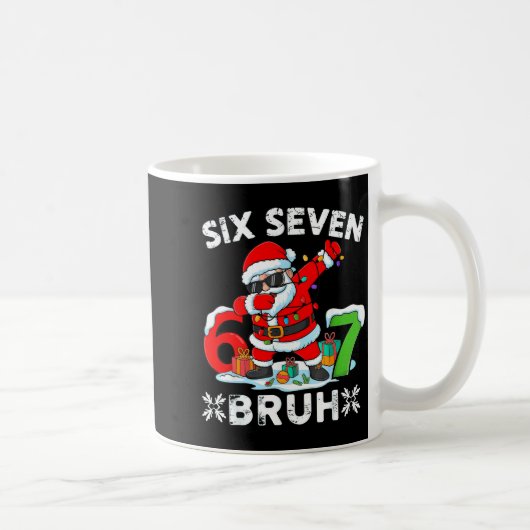 67 Six Seven Bruh Christmas 6 7 Meme  コーヒーマグカップ (右)