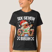 67 Six Seven Bruh Christmas 6 7 Meme Funny Gingerb Tシャツ (正面)