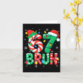 67 Six Seven Bruh Funny Christmas 6 7 Meme Men Wom カード (黄色い花)