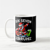 67 Six Seven Bruh Funny Christmas 6 7 Meme Men Wom コーヒーマグカップ (左)