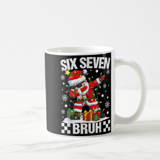 67 Six Seven Bruh Funny Christmas 6 7 Meme Men Wom コーヒーマグカップ (右)