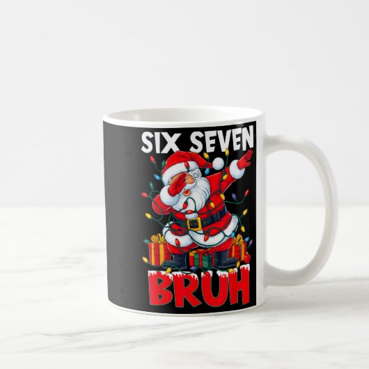 67 Six Seven Bruh Funny Christmas 6 7 Meme Men Wom コーヒーマグカップ (右)