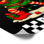 67 Six Seven Bruh Funny Christmas Dabbing Elf 6 7  ポスター (角)