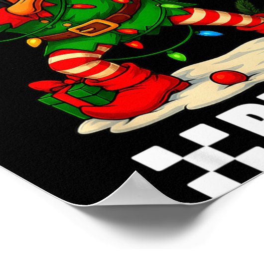 67 Six Seven Bruh Funny Christmas Dabbing Elf 6 7  ポスター (角)