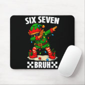 67 Six Seven Bruh Funny Christmas Dabbing Elf 6 7  マウスパッド (マウス)