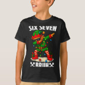 67 Six Seven Bruh Funny Christmas Dabbing Elf 6 7  Tシャツ (正面)