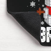 67 Six Seven Bruh Snowman Building Blocks Christma マウスパッド (コーナー)