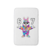 67 Six Seven Bunny Tie Dye Easter Day 67 Meme Men  バスマット (正面縦)