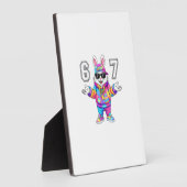 67 Six Seven Bunny Tie Dye Easter Day 67 Meme Men  フォトプラーク (側面)