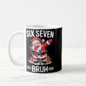 67 Six Seven Burh クリスマス 6 7 ミーム コーヒーマグカップ (左)