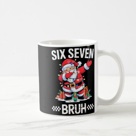 67 Six Seven Burh クリスマス 6 7 ミーム コーヒーマグカップ (右)