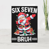 67 Six Seven Burh クリスマス 6 7 メーム  カード (正面)