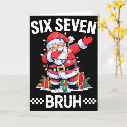 67 Six Seven Burh クリスマス 6 7 メーム  カード (黄色い花)