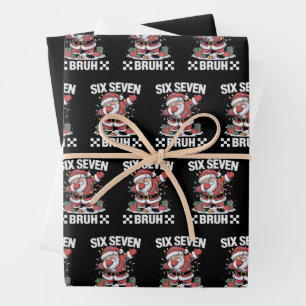 67 Six Seven Burh 楽しいクリスマス 6 7 Meme ラッピングペーパーシート