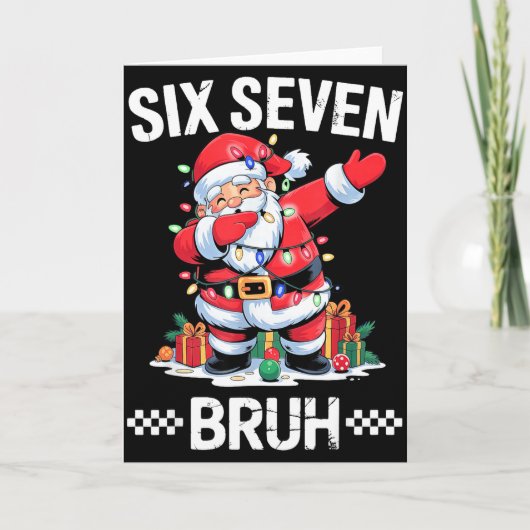67 Six Seven Burh Christmas 6 7 Meme  カード (正面)