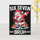 67 Six Seven Burh Christmas 6 7 Meme  カード (黄色い花)