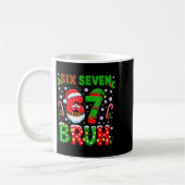 67 Six Seven Burh Christmas 6 7 Meme コーヒーマグカップ (左)