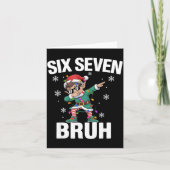 67 Six Seven Burh Funny Christmas 6 7 Meme Men Wom カード (正面)