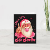 67 Six Seven Burh Funny Christmas 6 7 Meme Men Wom カード (正面)