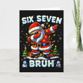 67 Six Seven Burh Funny Christmas 6 7 Meme Men Wom カード (正面)