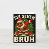 67 Six Seven Burh Funny Christmas 6 7 Meme Men Wom カード (正面)