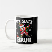 67 Six Seven Burh Funny Christmas 6 7 Meme Men Wom コーヒーマグカップ (左)