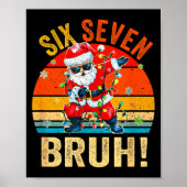 67 Six Seven Burh Funny Christmas 6 7 Meme Men Wom ポスター (正面)