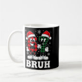 67 Six Seven Christmas Bruh Funny Italian Brainrot コーヒーマグカップ (左)
