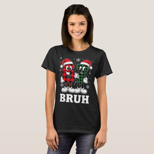 67 Six Seven Christmas Bruh Funny Italian Brainrot Tシャツ (正面フル)
