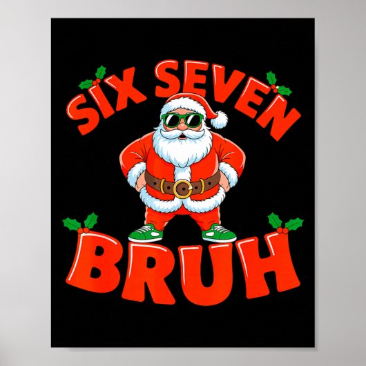 67 Six Seven Christmas Bruh Santa Six Seven Christ ポスター (正面)