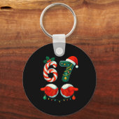 67 Six Seven Couple Pajamas Christmas For Men Wome キーホルダー (正面)