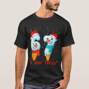67 Six Seven For Your Feelin' Meme クリスマスキッズ Tシャツ