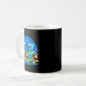 67 Six Seven Fun Meme Funny Design Kids School  コーヒーマグカップ (正面左)