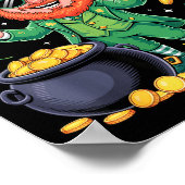 67 Six Seven Funny 6 7 Meme St Patricks Day Leprec ポスター (角)