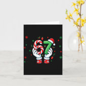 67 Six Seven Funny Christmas Joke 6 7 Meme Boys Gi カード (黄色い花)