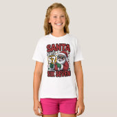 67 Six Seven Funny Christmas Santa Meme Tシャツ (正面フル)