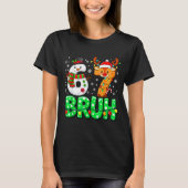 67 Six Seven Funny Snowman Reindeer Bruh 6 7 Meme  Tシャツ (正面)