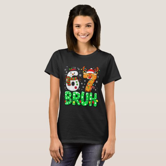 67 Six Seven Funny Snowman Reindeer Bruh 6 7 Meme  Tシャツ (正面フル)
