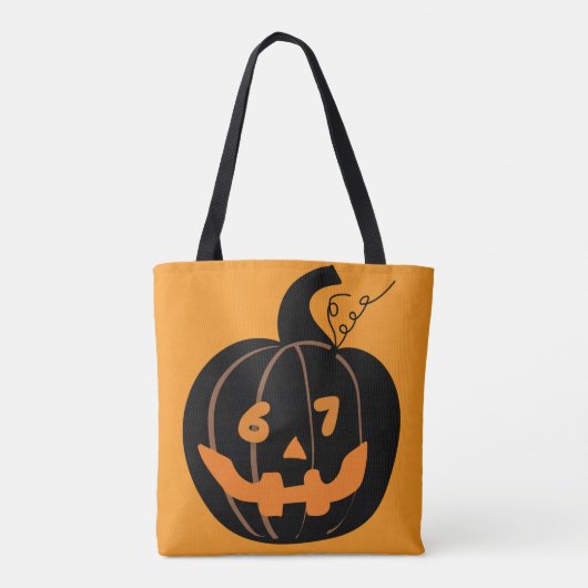  67 Six Seven Halloween Tote for Students Teachers トートバッグ (裏面)