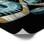 67 Six Seven Hockey Drip Number Funny 6 7 Meme  ポスター (角)