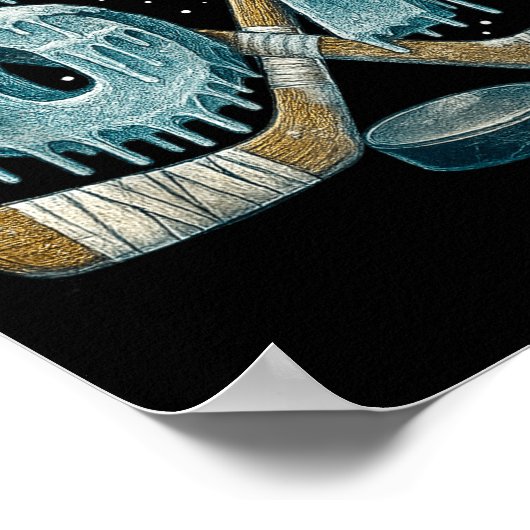 67 Six Seven Hockey Drip Number Funny 6 7 Meme  ポスター (角)