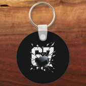 67 Six Seven Hockey Gen Alpha Brainrot Meme  キーホルダー (正面)