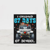 67 Six Seven I Crush 67 Days Of School Funny Meme  カード (正面)