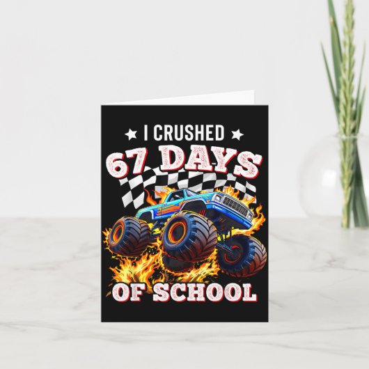 67 Six Seven I Crush 67 Days Of School Monster Tru カード (正面)