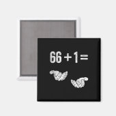 67 Six Seven Math Mathematics Brainrot Equation Bi マグネット (正面/裏面)