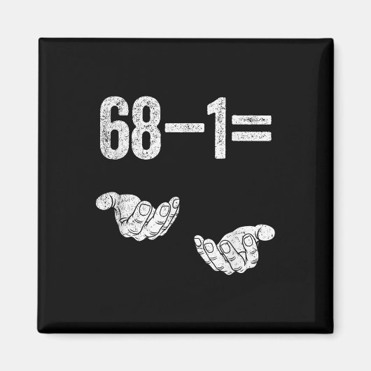 67 Six Seven Math Mathematics Brainrot Equation Bi マグネット (正面)