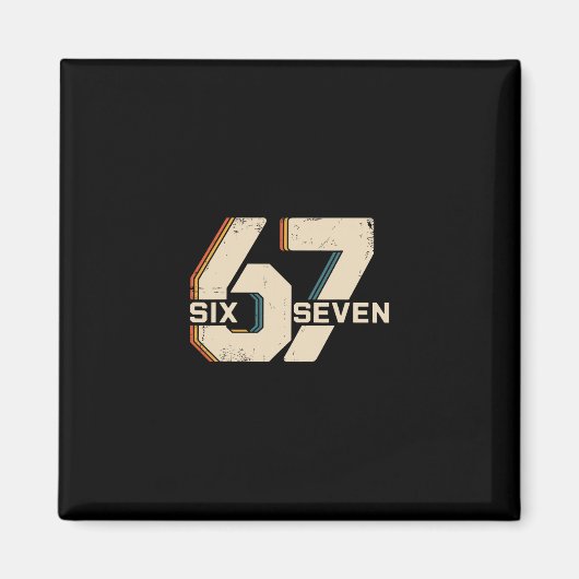67 Six Seven Meme 1  マグネット (正面)