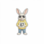 67 Six Seven Meme 6 7 Funny Easter Day for Boys Me シール (正面)