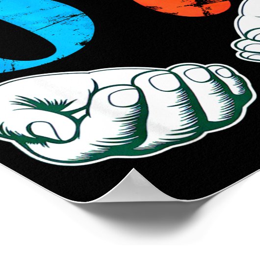 67 Six Seven Meme 6 7 Hands  ポスター (角)